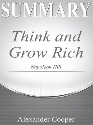cover image of Summary of Think and Grow Rich